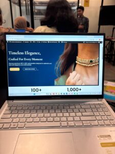 Second place winning website project developed during the HACA program